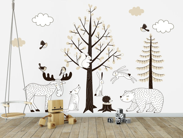 Nieuwe collecties muursticker kinderkamer Panda's en Forest - Daring Walls