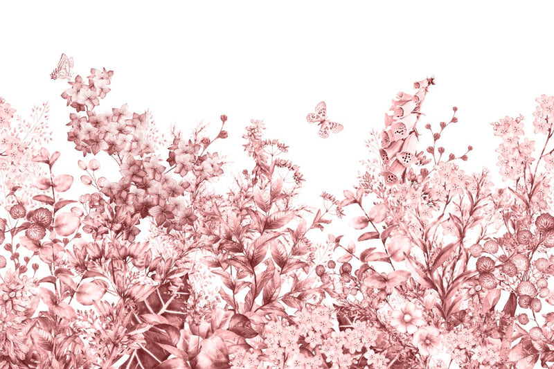 Behang Meadow in spring pink - Daring Walls