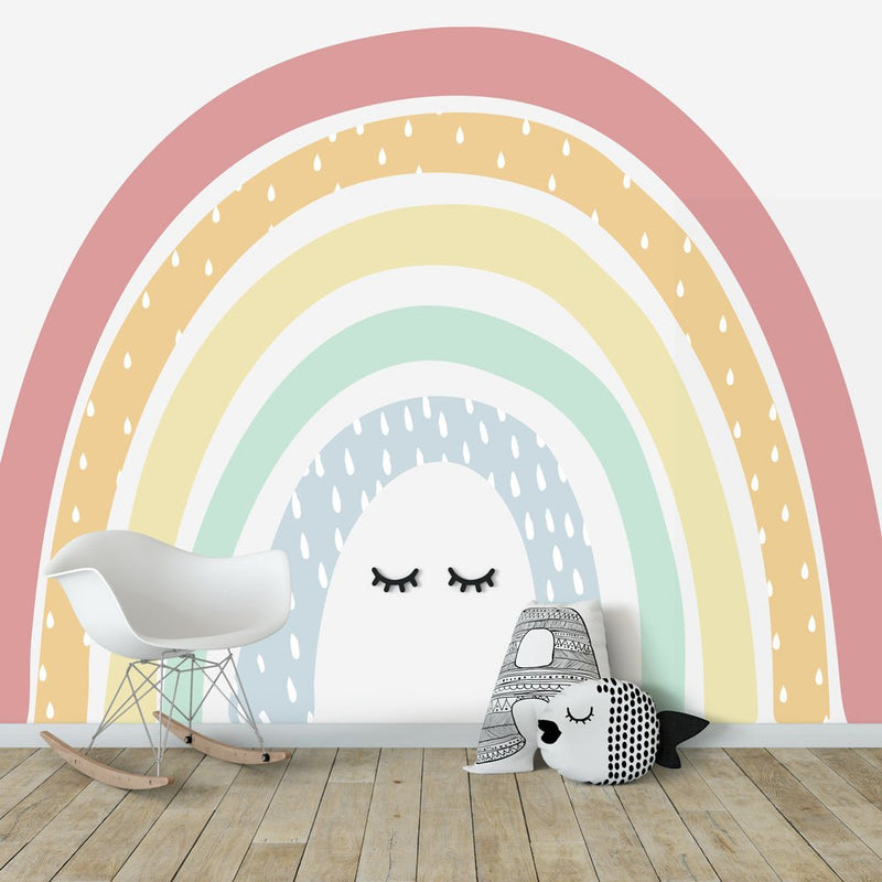 Kinderbehang Rainbow XL Pastel - Daring Walls