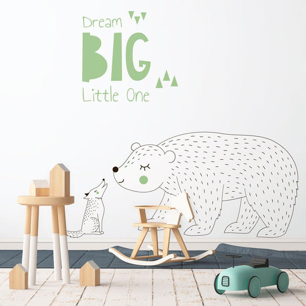 Muursticker Dream Big - Green - Daring Walls