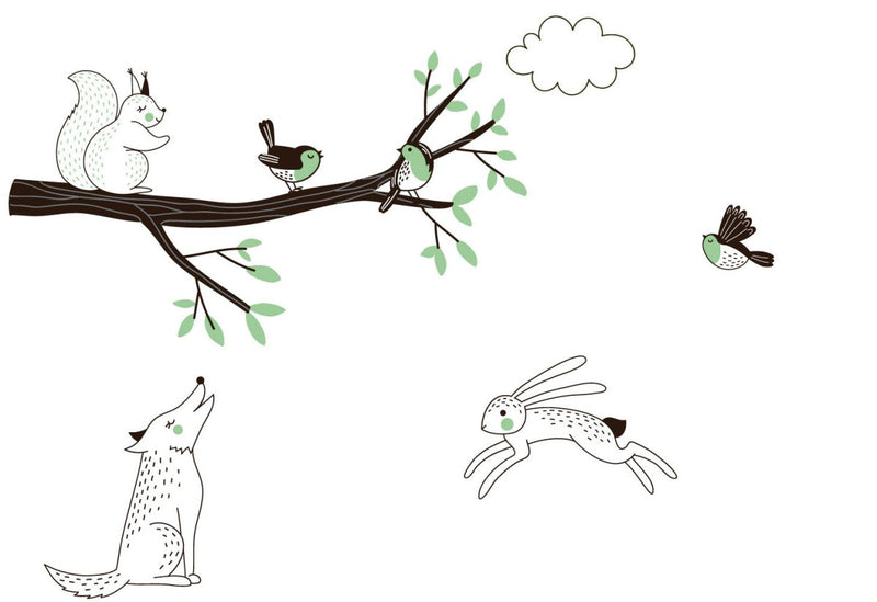 Muursticker Tak Forest green - Daring Walls