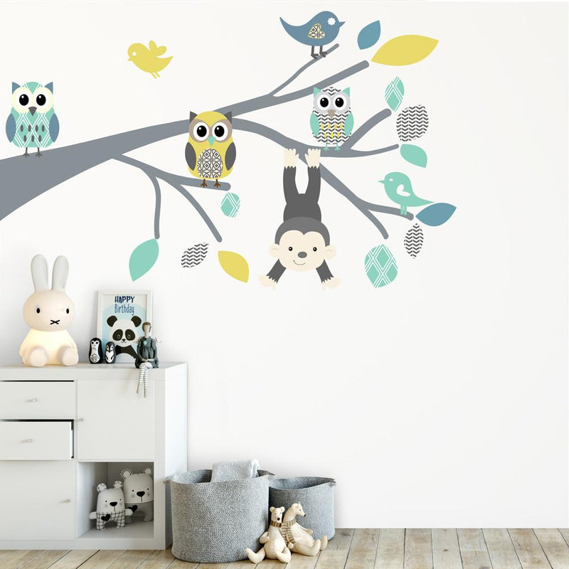 Muursticker Tak safari blue S - Daring Walls